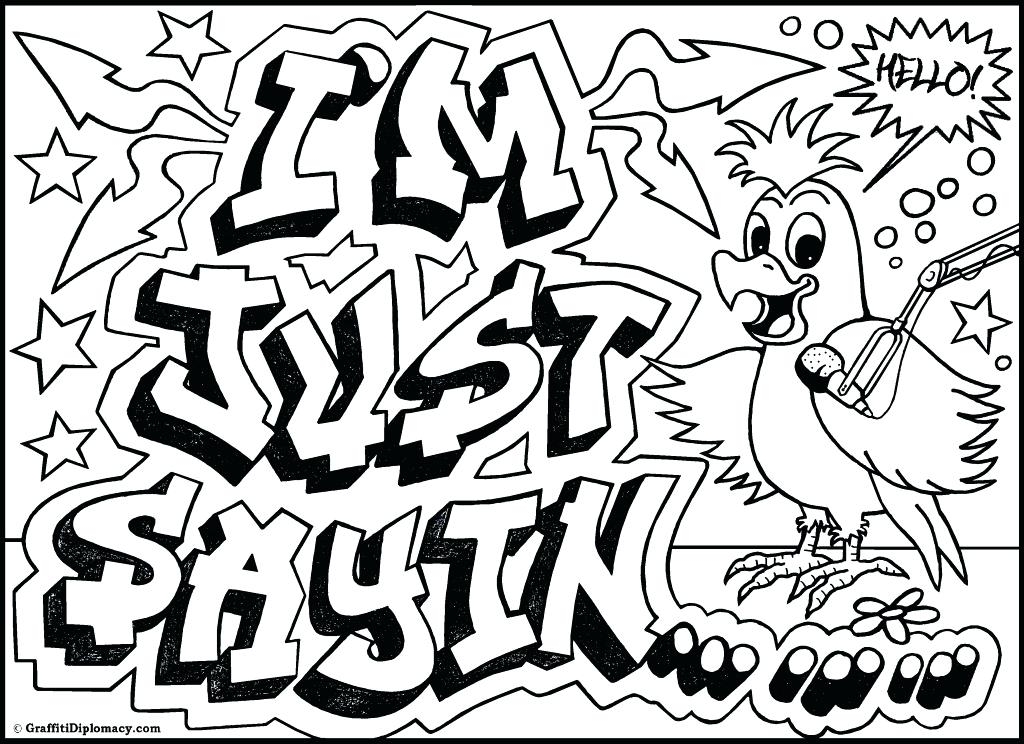 1024x744 Easy Graffiti Coloring Pages Cool Graffiti Coloring Pages A How Do