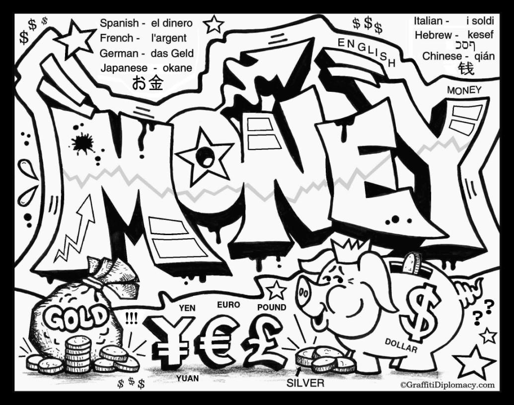 1035x816 Awesome Brilliant Cool Graffiti Words Coloring Pages With Graffiti