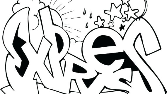 570x320 Coloring Pages Graffiti Ideal Graffiti Coloring Pages Wallpapers