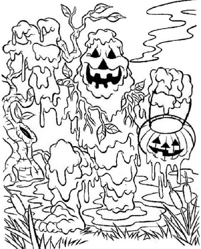 700x866 Halloween Zombie Coloring Pages