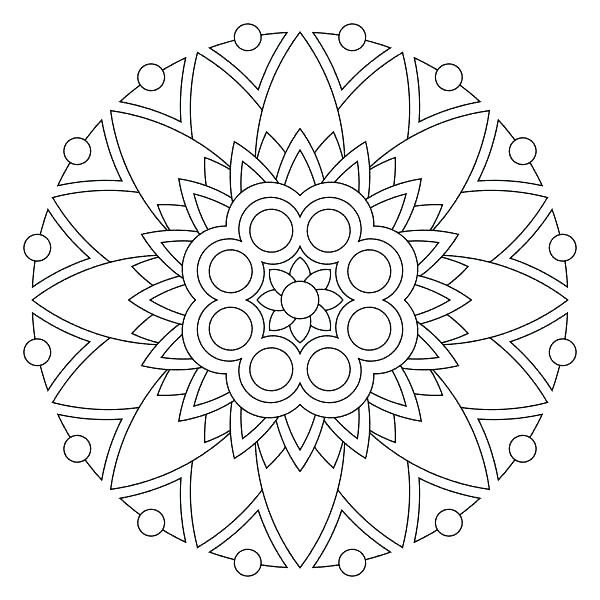 600x600 Cool Mandala Coloring Pages Printable Adult Mandala Coloring Pages