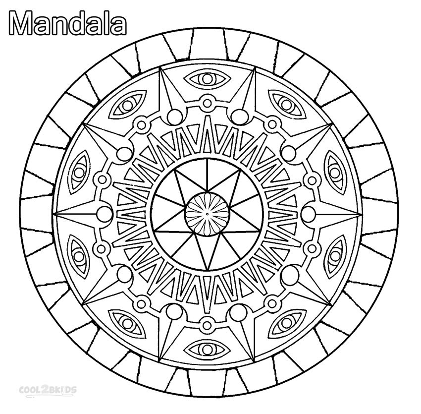 850x835 Printable Mandala Coloring Pages For Kids