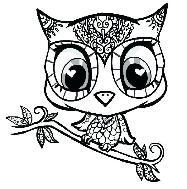 600x607 Animal Mandala Coloring Pages Coloring Pages Owl Owl Color Pages