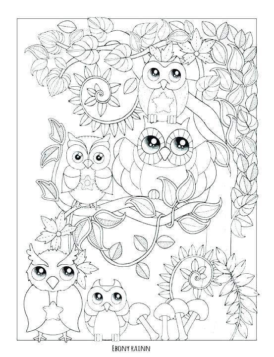 553x720 Baby Owl Coloring Pages Baby Owl Coloring Pages Snowy Kid Color