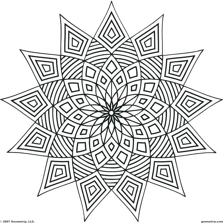 736x736 Cool Pattern Coloring Pages