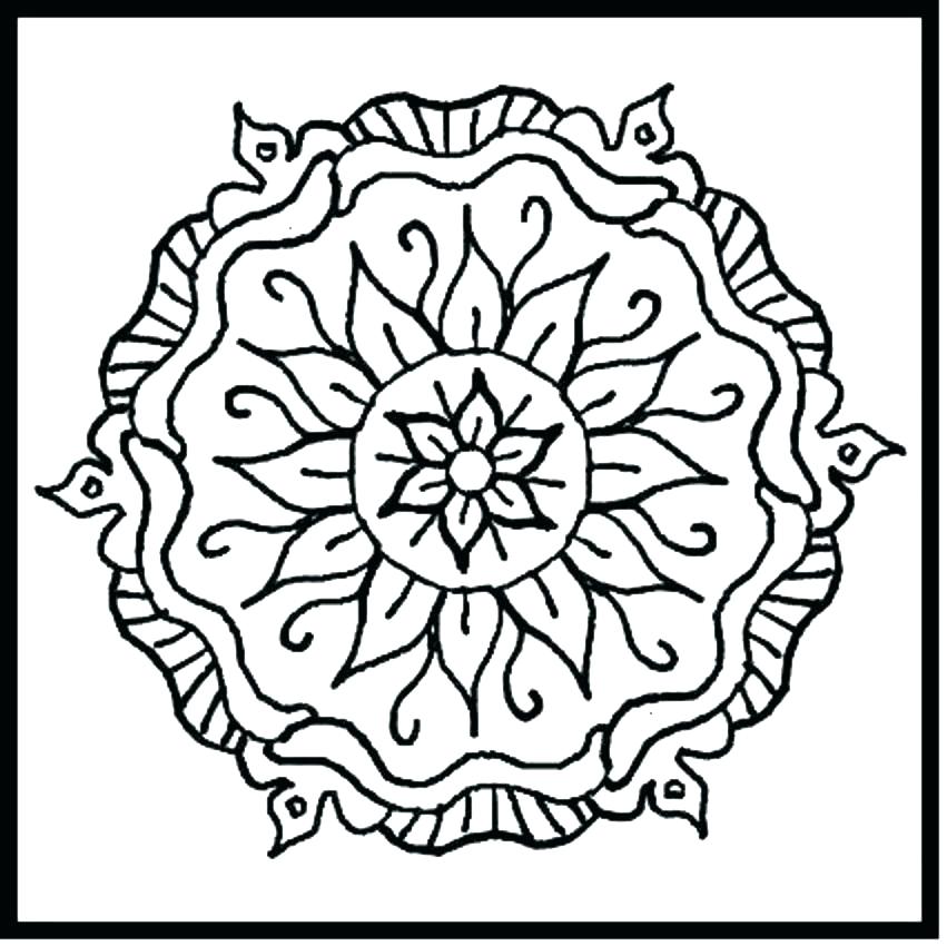 851x850 Pattern Coloring Pages Seashore Coloring Page Ocean Flower Pattern