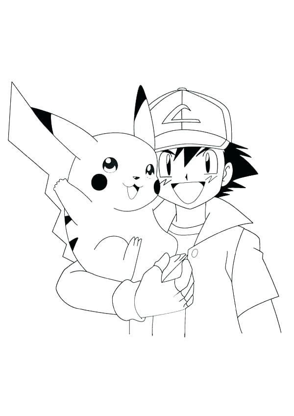 600x849 Printable Coloring Pages For Kids Ash And Coloring Pages Pokemon