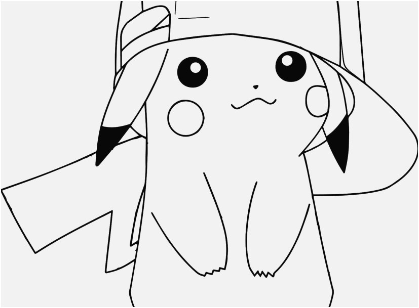 827x609 The Suitable Portraits Pikachu Coloring Pages Innovative