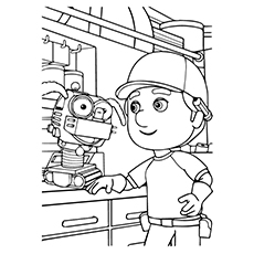 230x230 Cute Free Printable Robot Coloring Pages Online