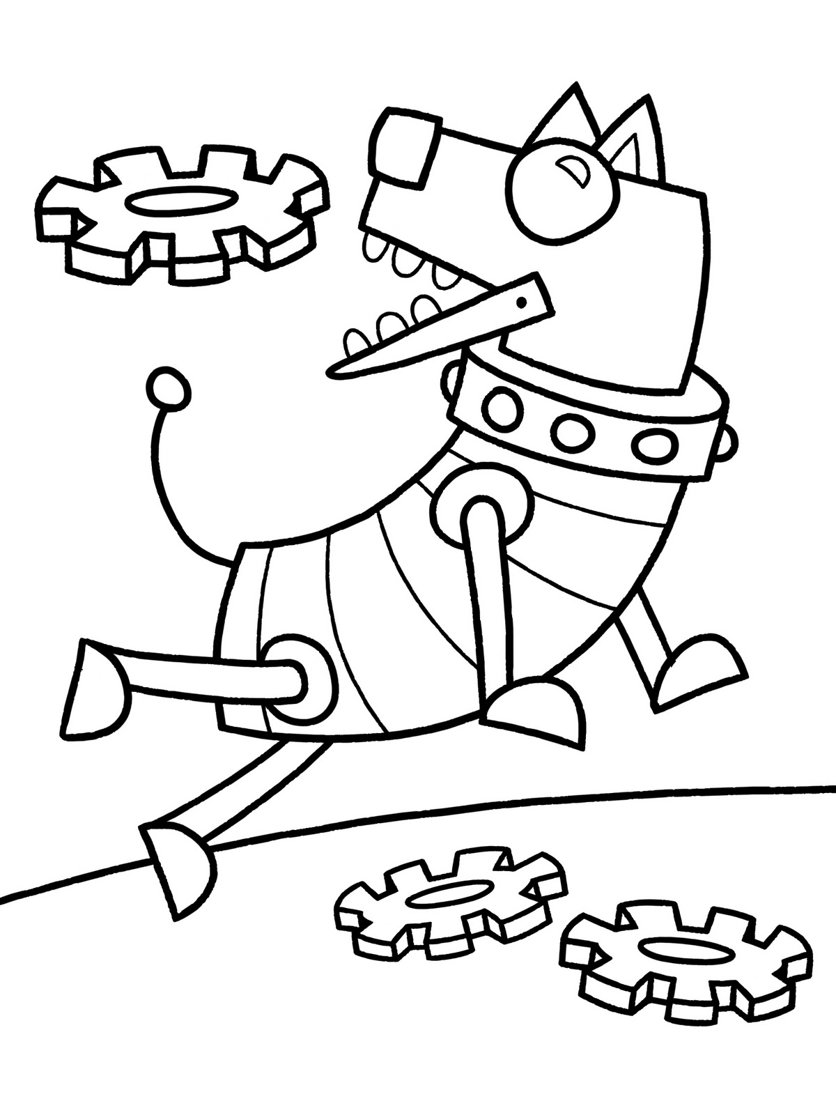 1200x1600 Robot Dog Printable Coloring Page Robots In Pages