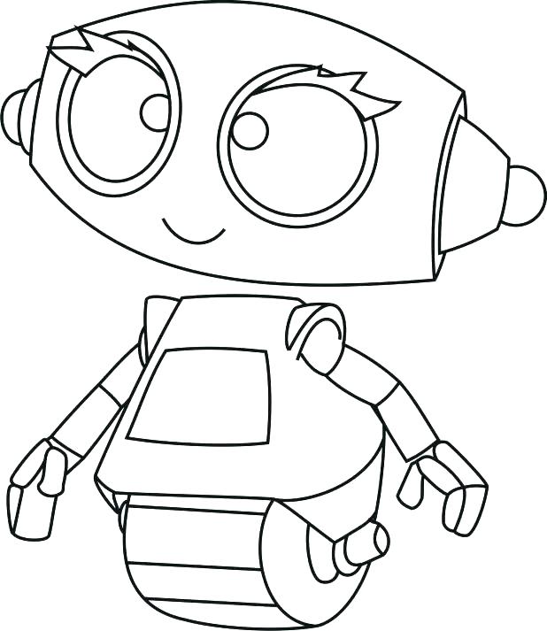 618x713 Robot Coloring Pages