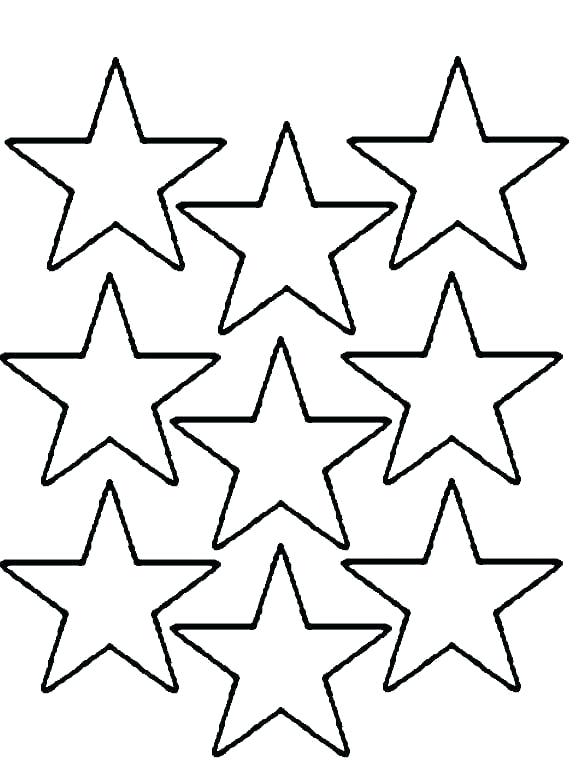 576x760 Stars Coloring Page