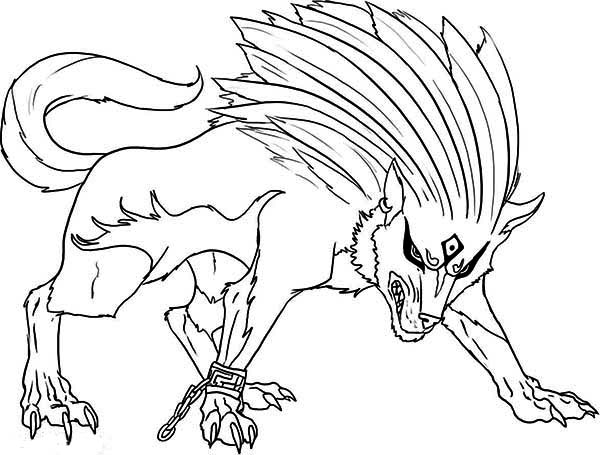 600x455 Super Wolf Coloring Page