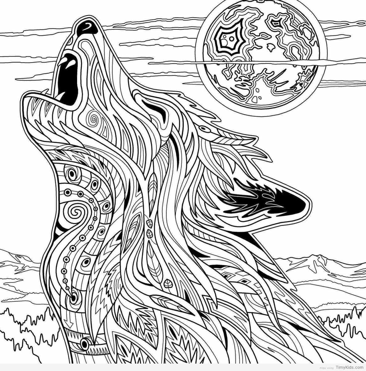 1186x1200 Wolf Coloring Page Pages For Kids Timykids Ribsvigyapan Wolf
