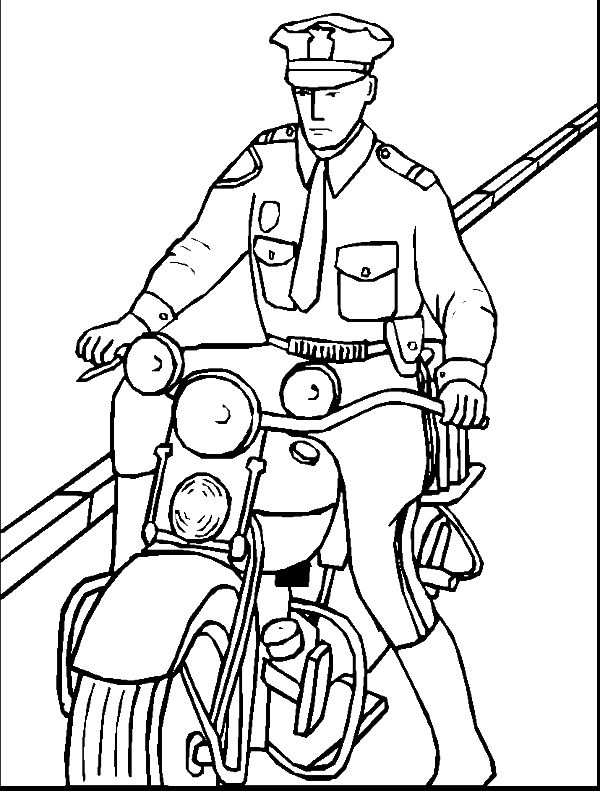 600x791 Police Officer Coloring Pages New A Police Hat Coloring Pages