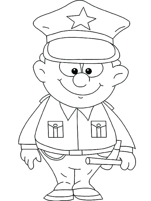 600x800 Policeman Coloring Page Police Officer Coloring Page As Well As