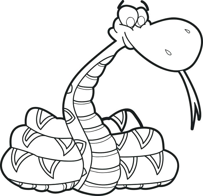 700x678 Snake Coloring Pages