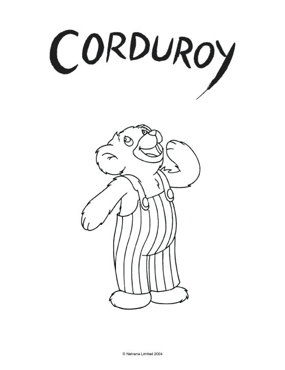 556x720 Corduroy Coloring Page