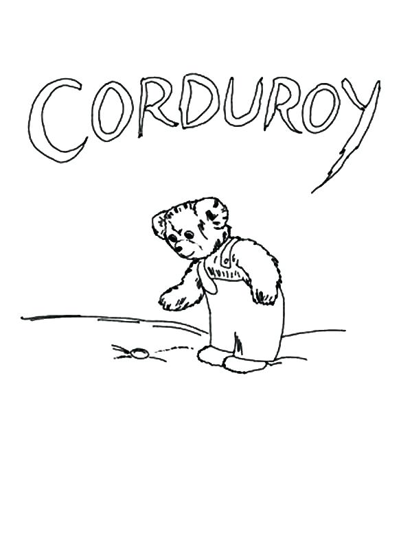 600x799 Corduroy Coloring Page Fresh Corduroy Coloring Page About Remodel