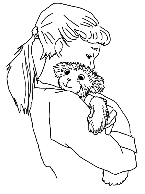 600x799 Lisa Hugging Corduroy The Bear Coloring Pages Batch Coloring