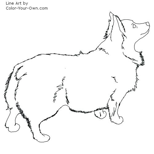 500x500 Corgi Coloring Page Back To The Coloring Pages Index Corgi