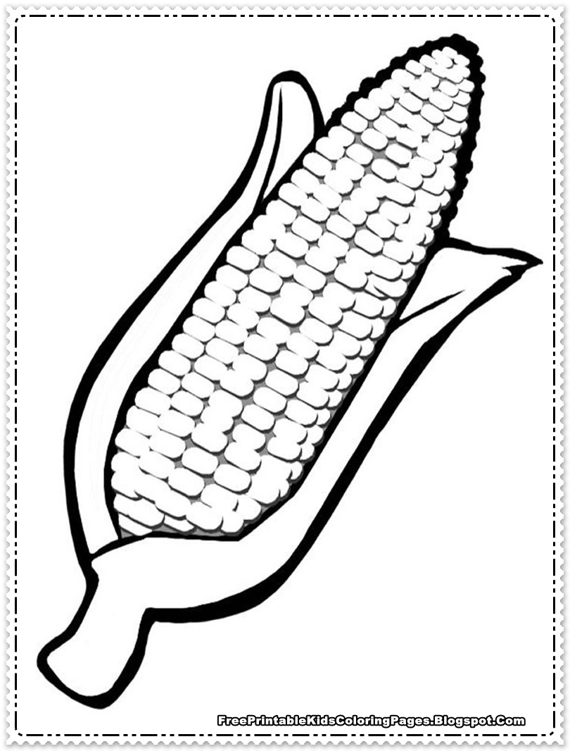 810x1066 Corn Coloring Pages Printable