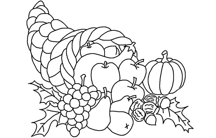 720x460 Cornucopia Coloring Pages To Color