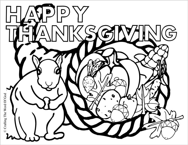 800x618 Thanksgiving Cornucopia Coloring Page Crafting The Word Of God