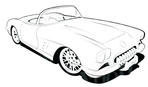 500x295 Corvette Coloring Pages Corvette Coloring Page Corvette Coloring