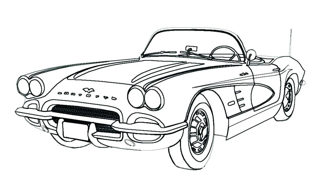 1100x632 Corvette Coloring Pages