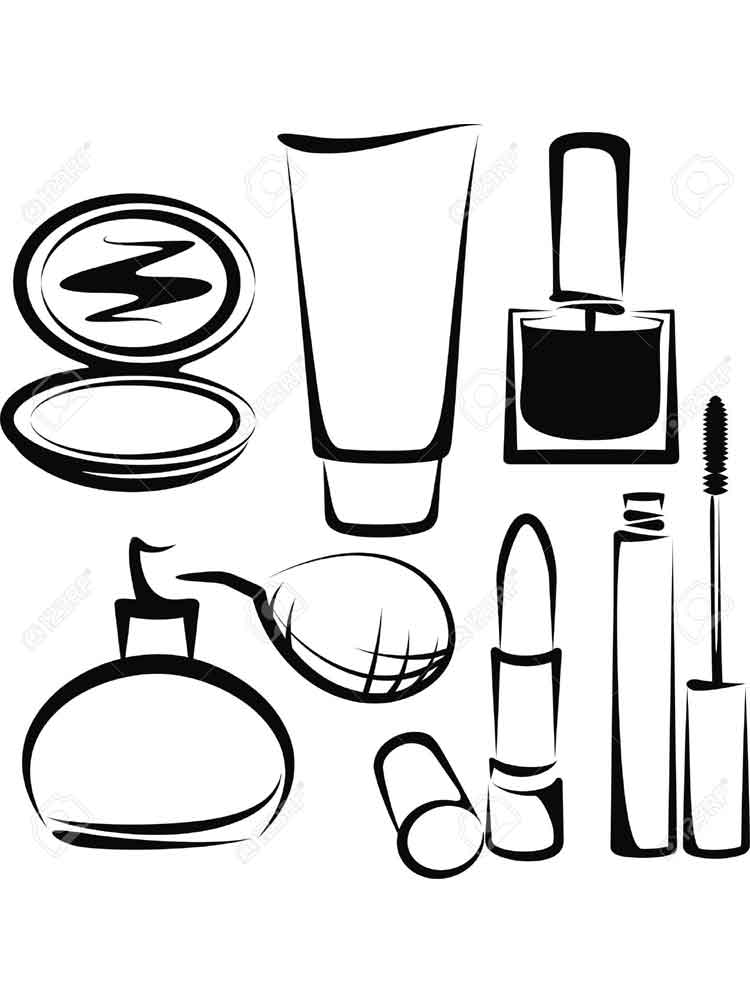 750x1000 Lipstick Coloring Pages