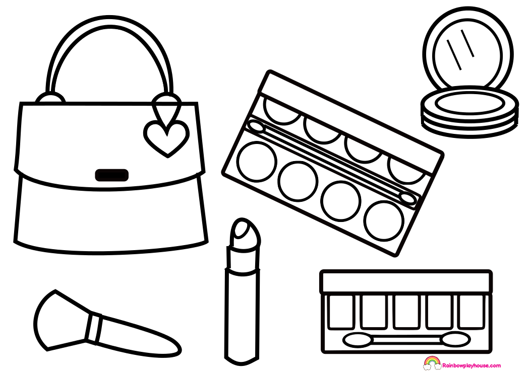 1053x745 Nice Makeup Coloring Pages Inspiration