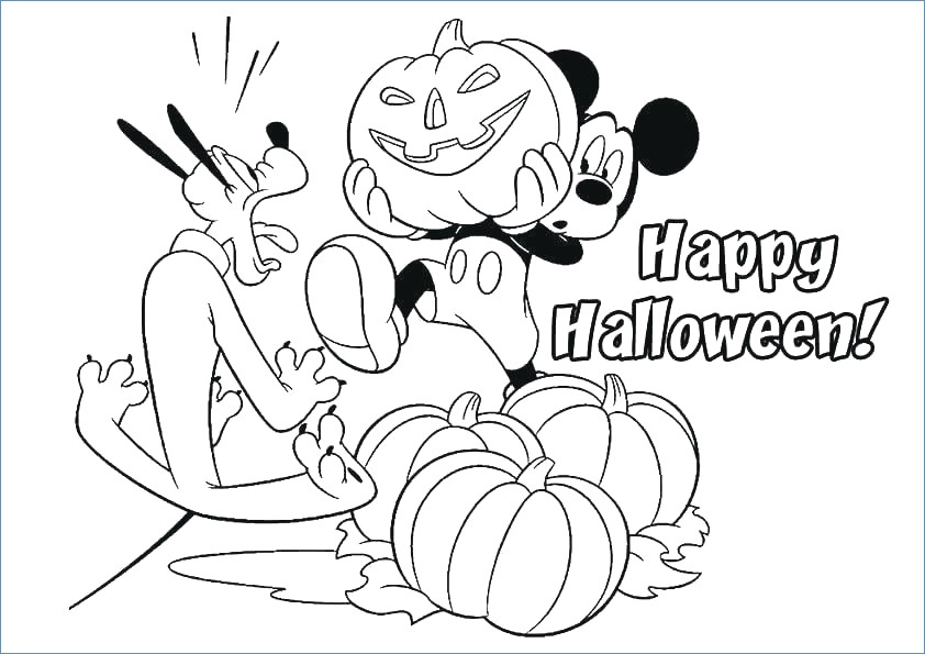 842x595 Disney Donald Devil Halloween Costume Coloring Pages