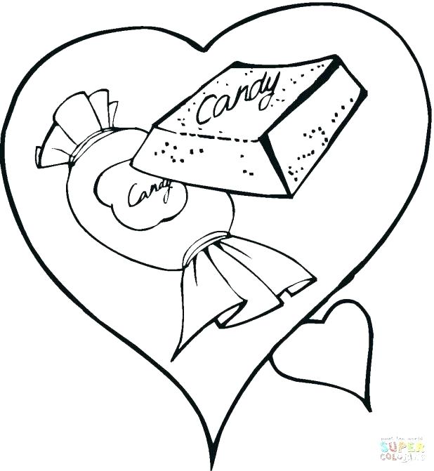 618x671 Heart Coloring Page
