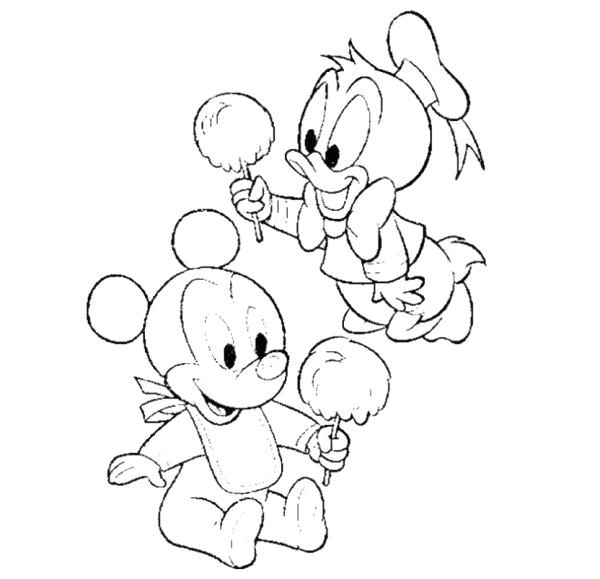 600x579 Cotton Candy Coloring Pages Baby Mickey Cotton Candy Coloring