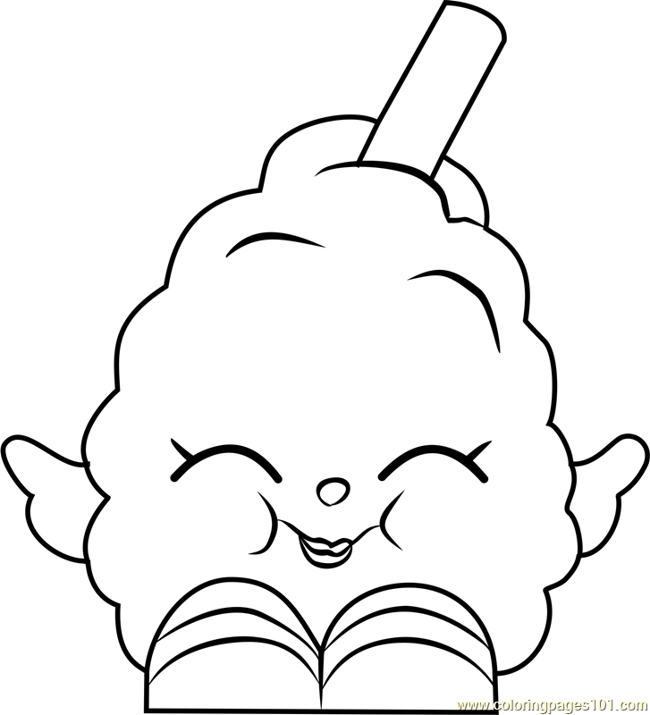 727x800 Candi Cotton Shopkins Coloring Page