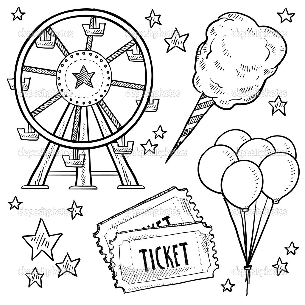 1024x1024 Coloring Cotton Candy Coloring Page