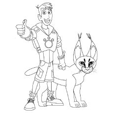 230x230 Martin And Cougar Coloring Pages Wild Kratts Coloring Pages