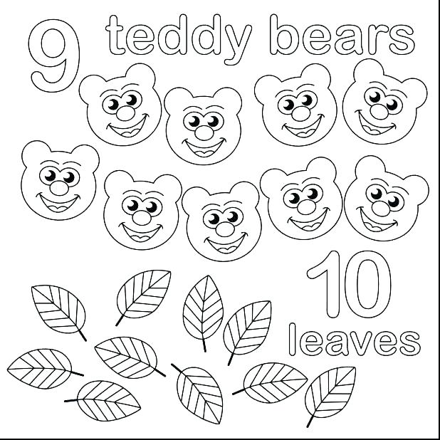 618x618 Counting Coloring Pages