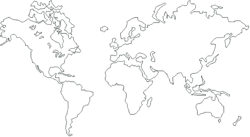 1024x561 World Map Coloring Page With Countries Map Of The World Coloring