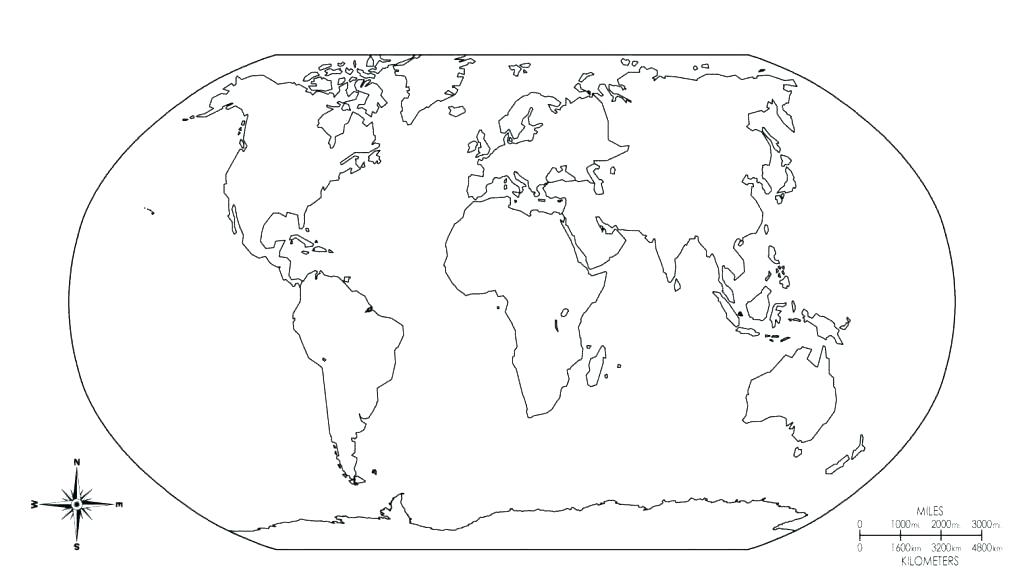 1024x576 World Map Coloring Pages World Map Coloring Page With Countries