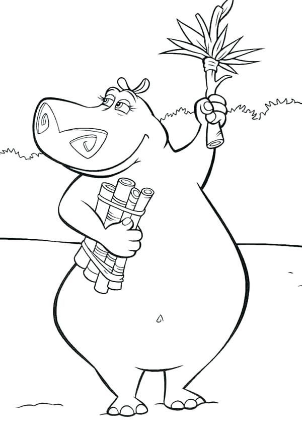 600x840 Country Coloring Pages Hippo Pictures To Color Coloring Pages