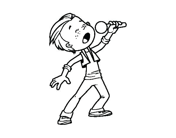 600x470 Singer Coloring Pages Pop Singer Coloring Page Country Singer