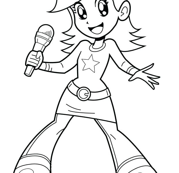 620x600 Singer Coloring Pages Singer Coloring Pages Famous People Coloring