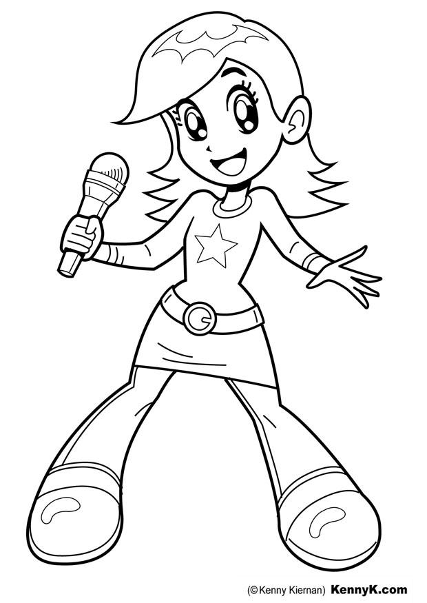 620x875 Singer Coloring Pages Coloring Page Singer Img Cowboys