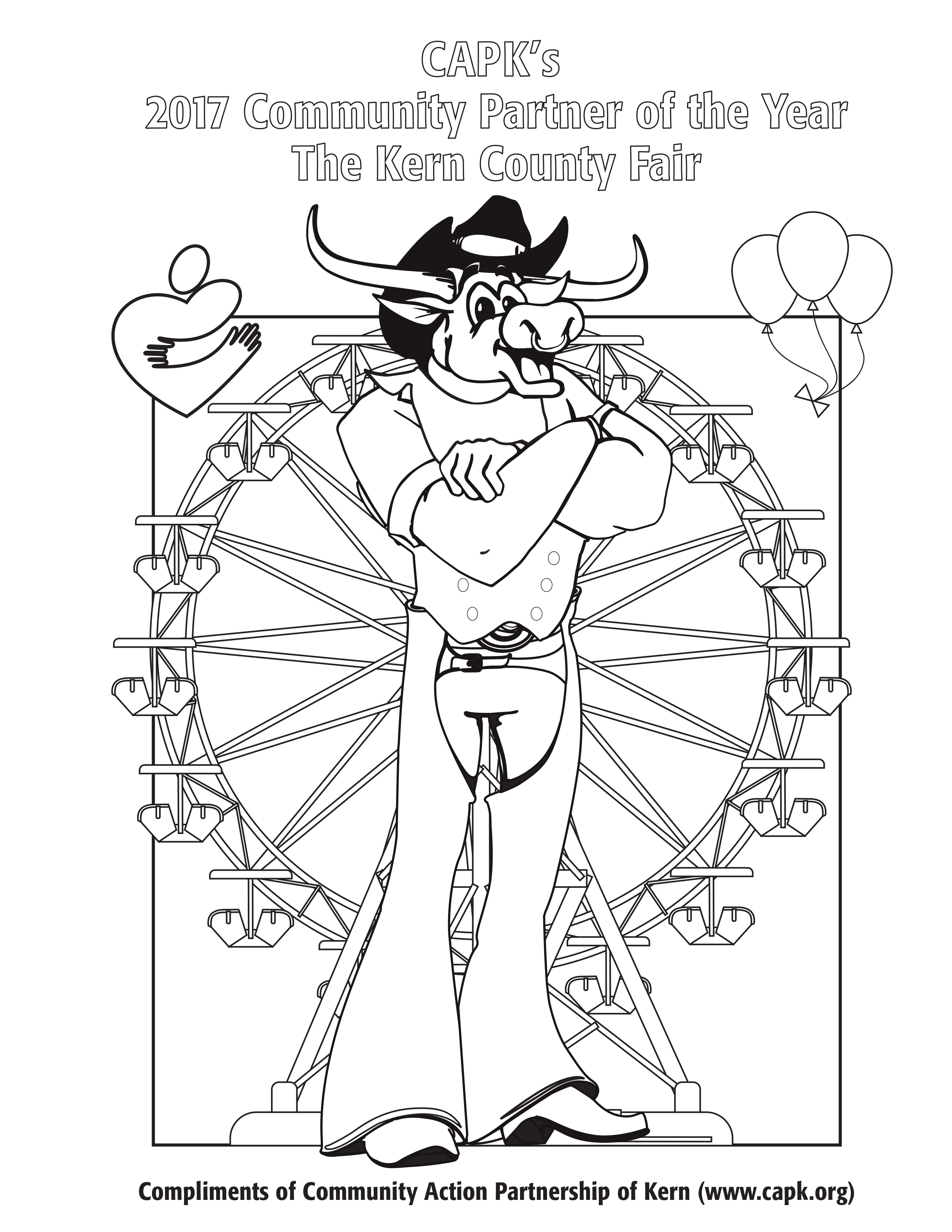 2550x3300 Capk's Community Partner Of The Year Coloring Sheet