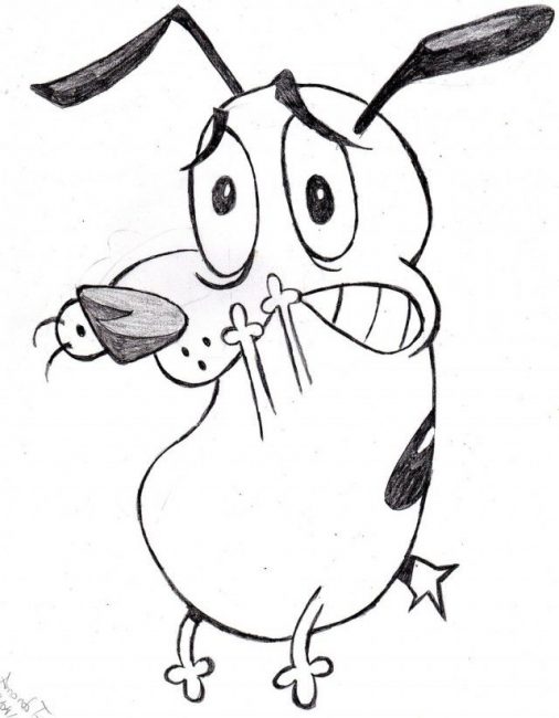 506x650 Courage The Cowardly Dog Coloring Pages Nice Coloring Pages