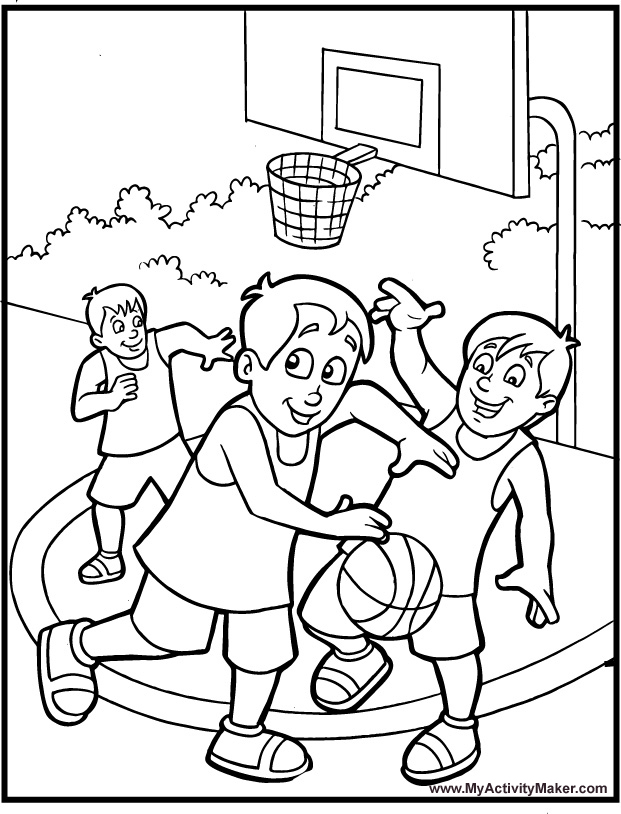 621x814 Catchy Basketball Coloring Pages For Kids Preschool To Sweet