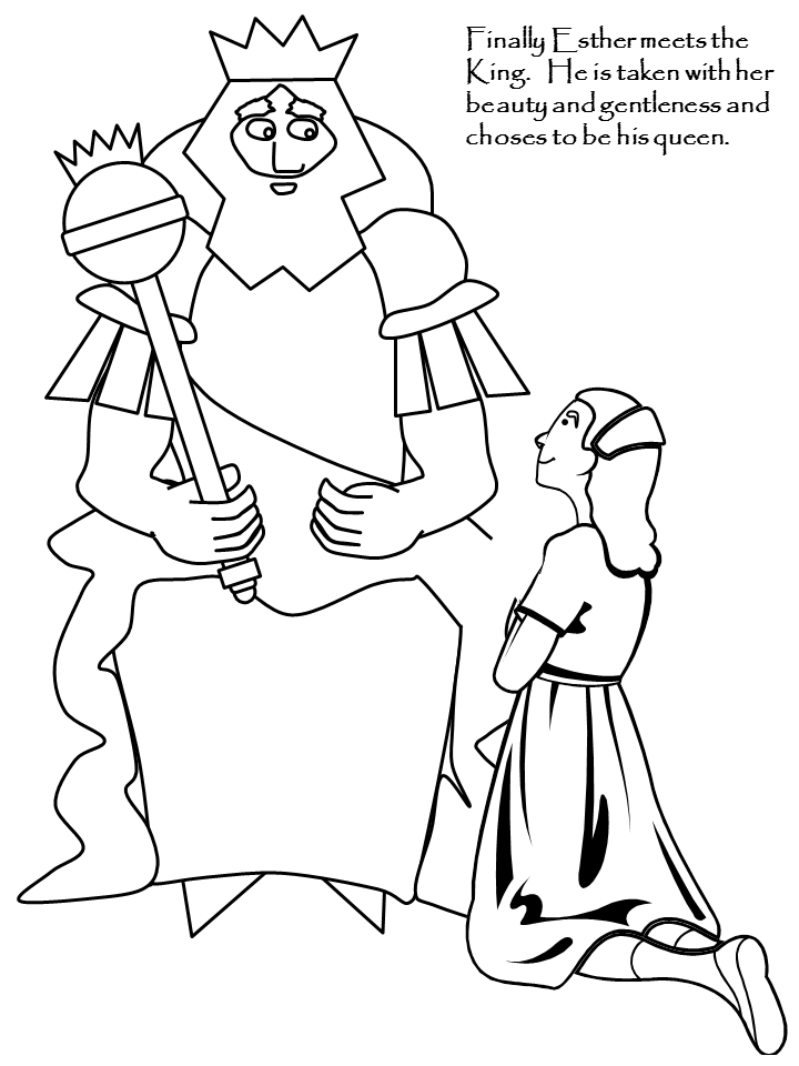 720x960 Queen Esther Coloring Page