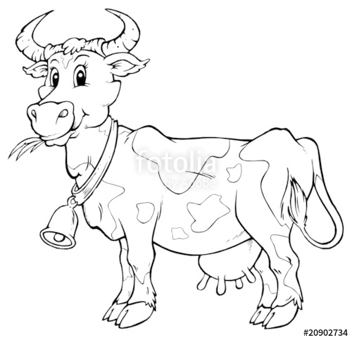 500x483 Farm Animal Cow
